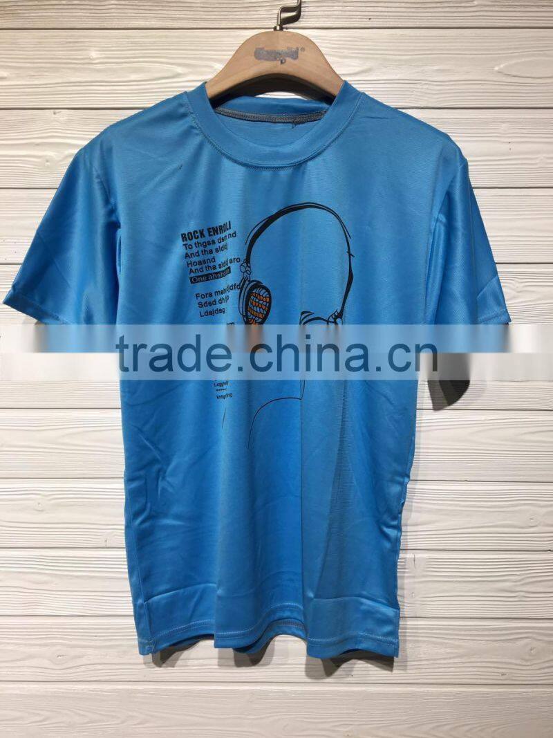 GZY t-shirt printing man t-shir wholesale stock lot