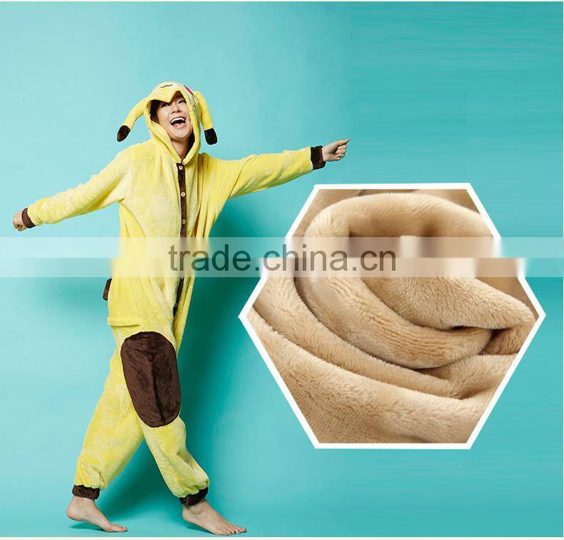 2016 best sell high quality animal printing winter adult jumpsuit pajama