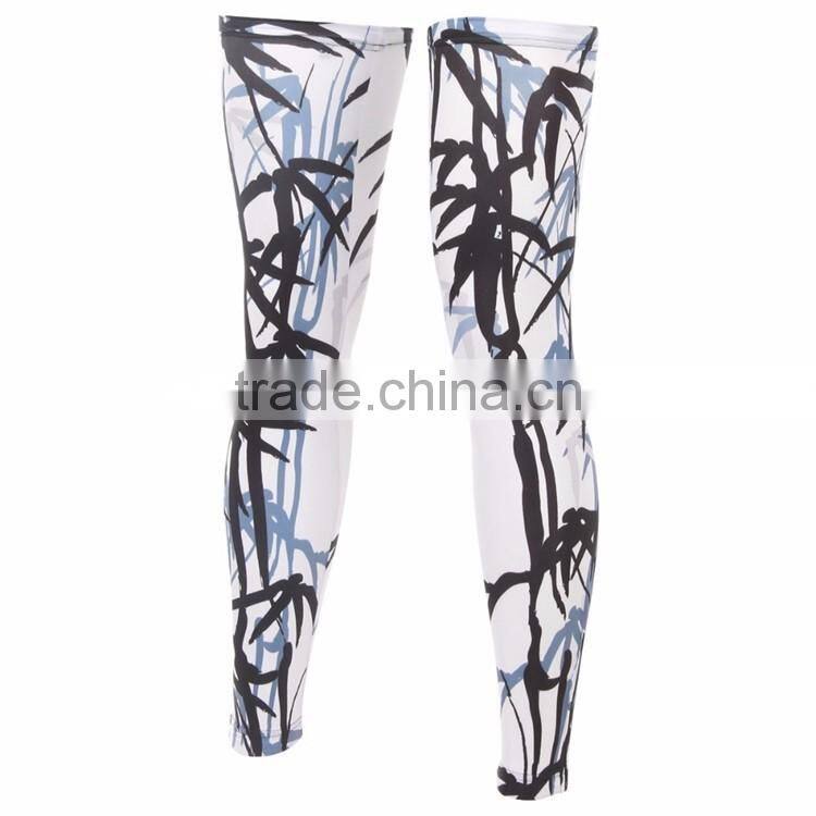 Colorful new design custom cycling leg warmers custom sports leg sleeve compression leg sleeves