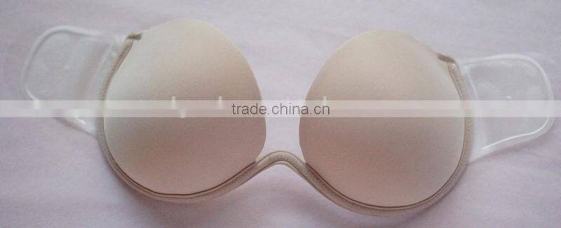 backless underwired push up Magic stick transparent wing invisible ladies bra