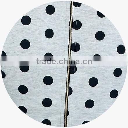 Grey Colored Printed Dress latest high waist dress patterns