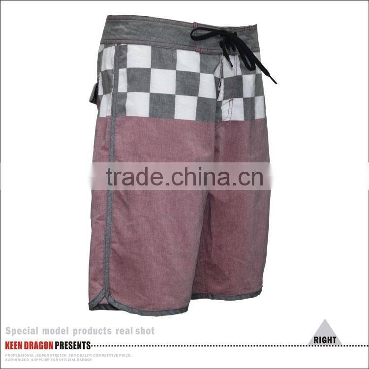 T/C Spandex Beach Shorts Soft Mens Swimwear Plus Size Swimming Trunks