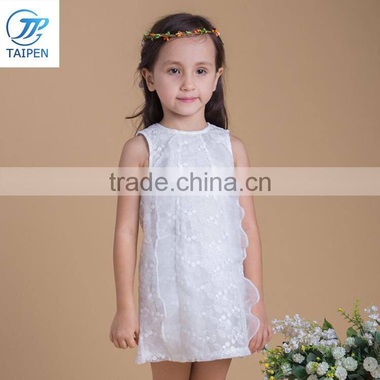 2017 Fashion Kids Dress Sleeveless Boutique Girls Casual Frock