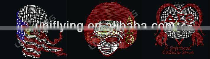 Custom baseball MoM rhinestone transfers