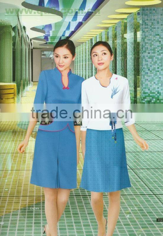 Cheap short sleeve solid color wrok clothes