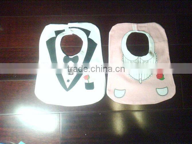 printing baby bibs with 100%cotton fabric