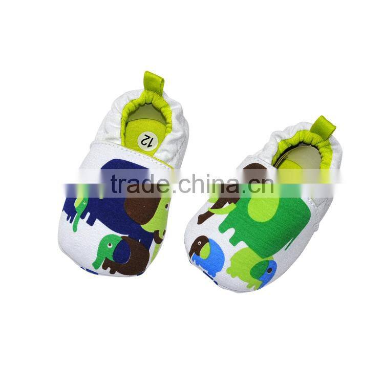 Elephant Printed Cotton Baby footwear