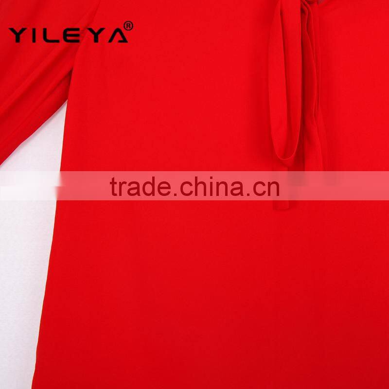 cute collar designed fashionable casual long sleeve women fashion blouse shirts