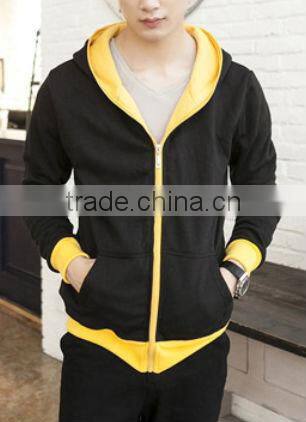 Wholesale Custome Blank Man Hoody With YKK Zipper