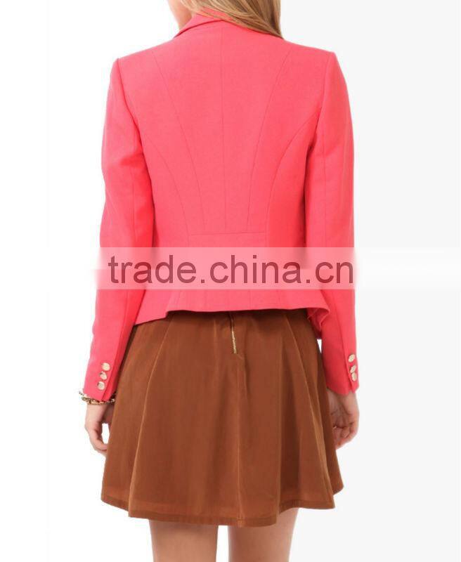 Pleated Pocket Blazer