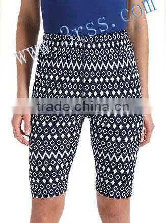 printed short rash tight for young women
