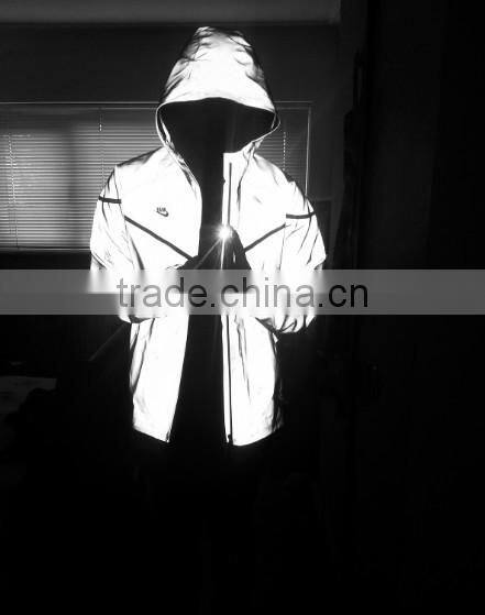 High Visibility Polyester safety silver Reflective Jumpsuit