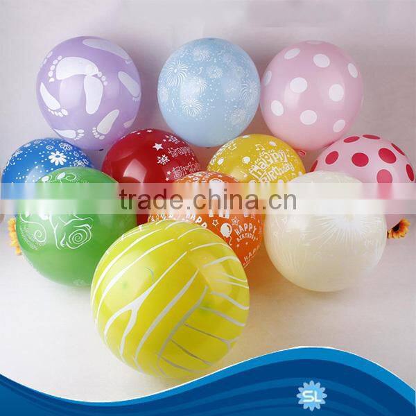 Rose Flower Wedding Printed Party Decoration Round Balloon