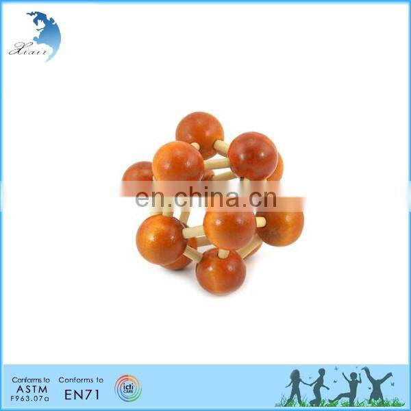 Promotion educational toy IQ brain child cube 3d wooden jigsaw puzzle