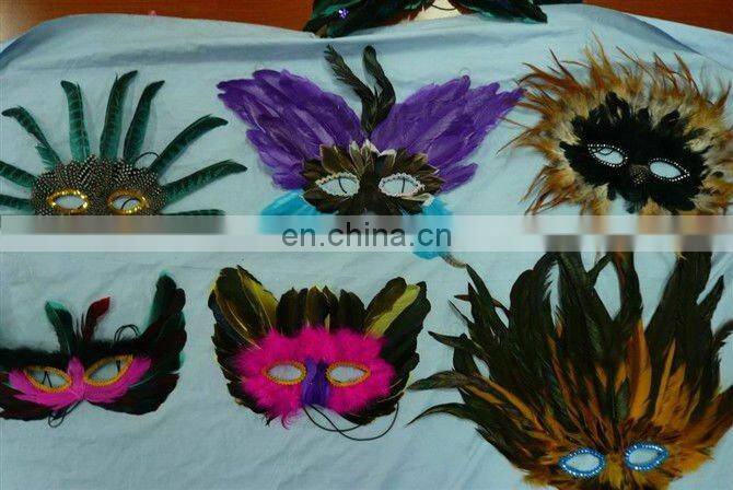 party carnival masquerade feather eye mask MPM-057