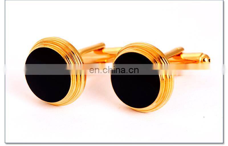 Round enamel cufflinks and studs sets metal studs for clothing
