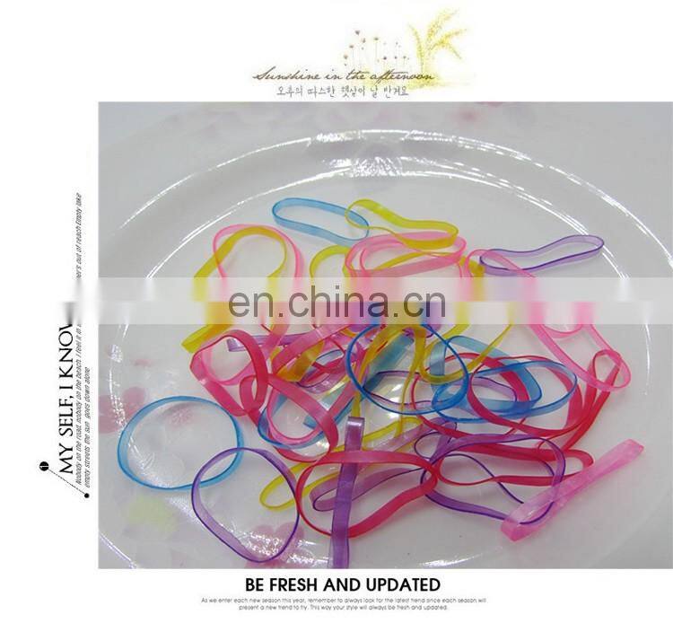 Soft Black Rubber Band For Ponytail Holder