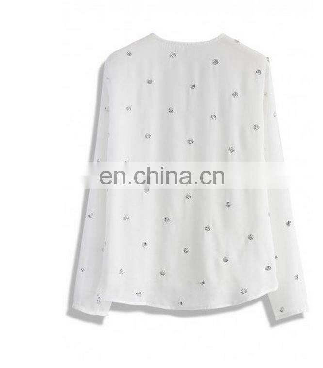 Dazzling Sequin Dots Wrapped Top