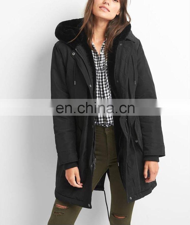 Cold Weather Clothing Woman Fashion Jacket Thicken Windbreaker