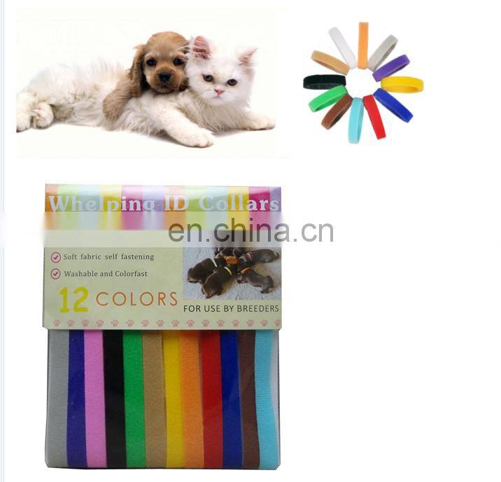 12 Colors Puppy Identity Collars Whelping Bands