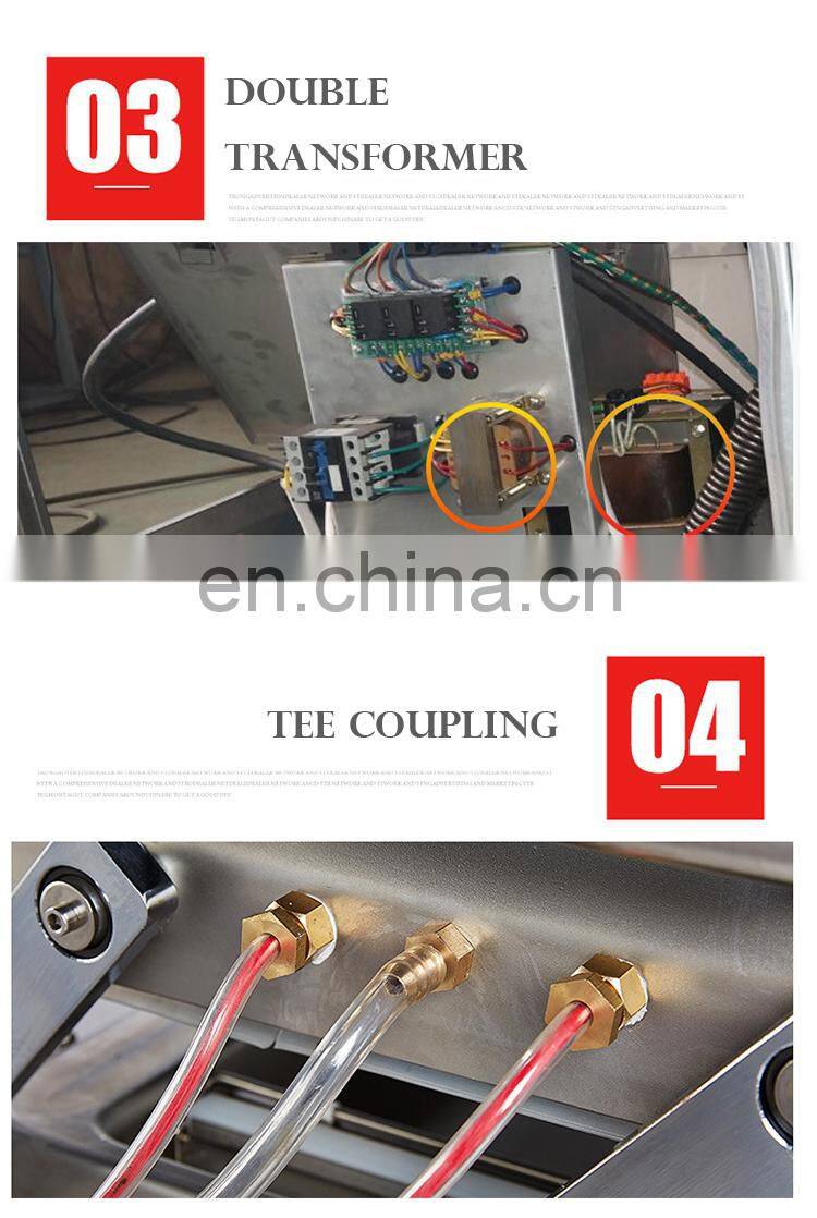 Vacuum packing machine meat/vacuum food sealer packing machine double chamber