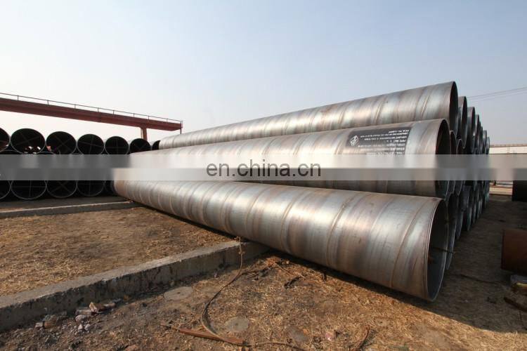 350mm hydraulic spiral welding steel pipes, Q235 large diameter carbon steel line pipes epoxy coating