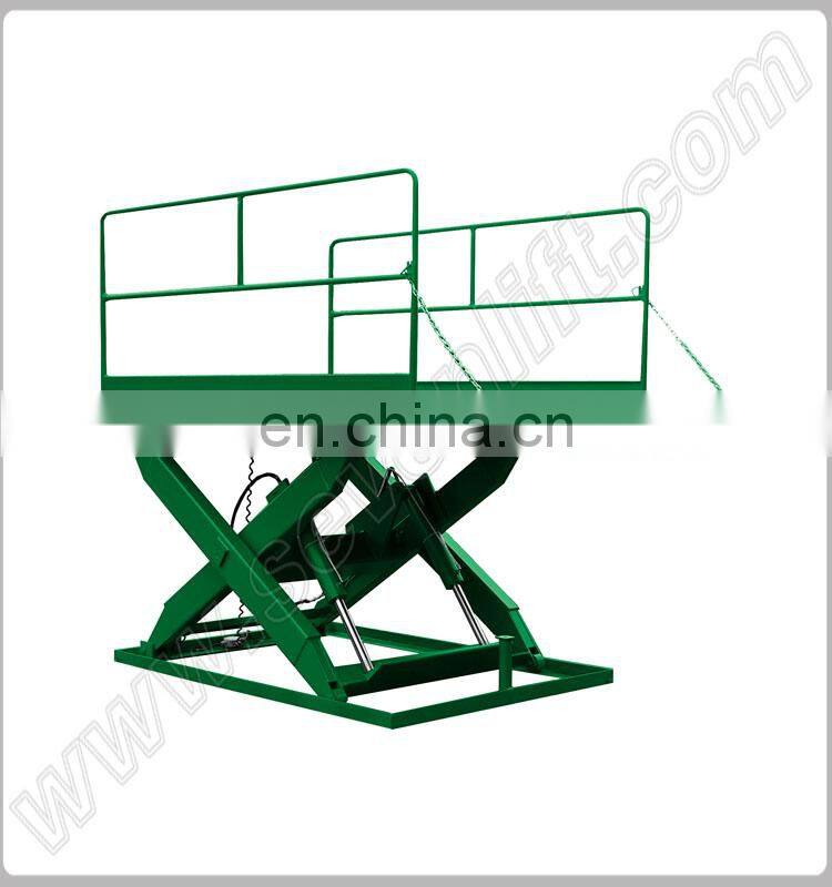 7LSJG Shandong SevenLift manual hydraulic woodworking container scissor lift table