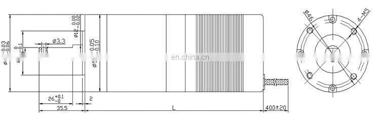 S759 Brushless 12v 24v high torque 50W 100W 150 watt dc electric motor with Planetary Reduction Gear