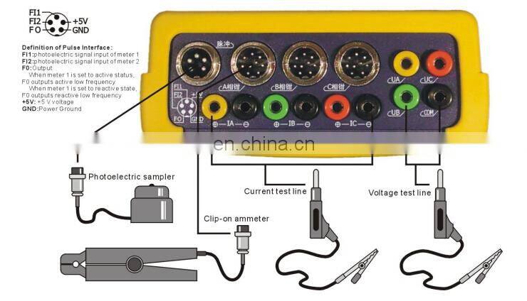 More Accuracy and Easy Operating Portable Electric 3 phase energy meter calibrator