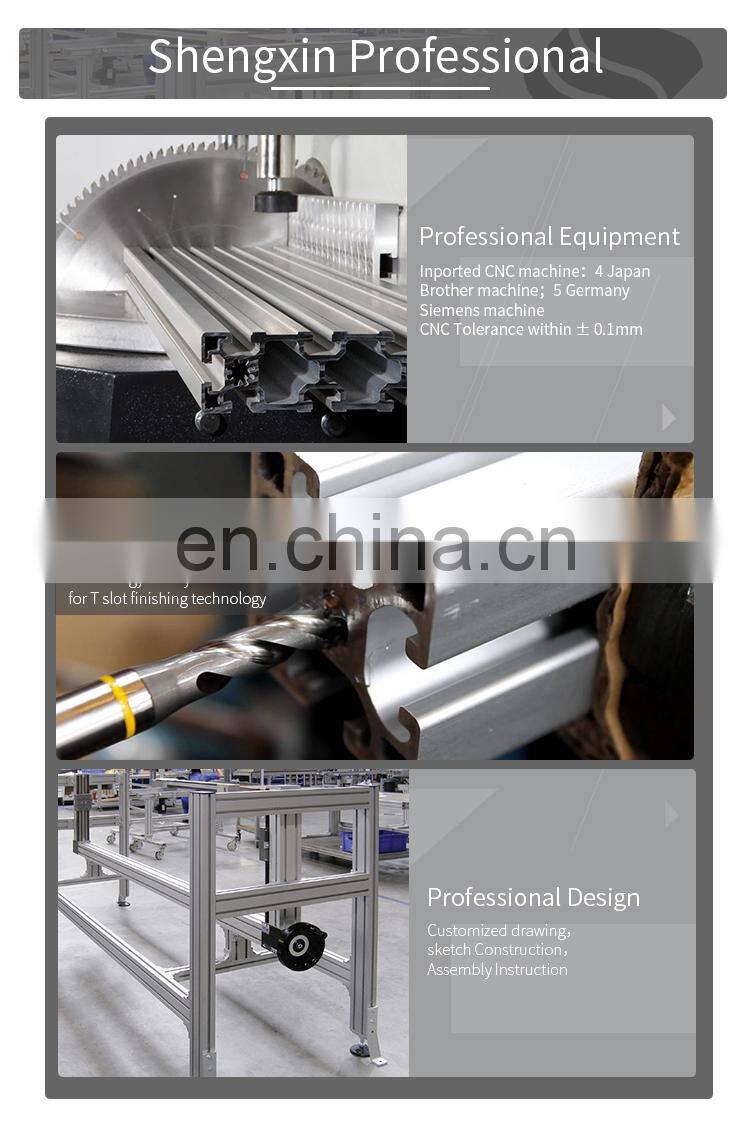 SHENGXIN t slot 2020 extrusion aluminium profile industrial
