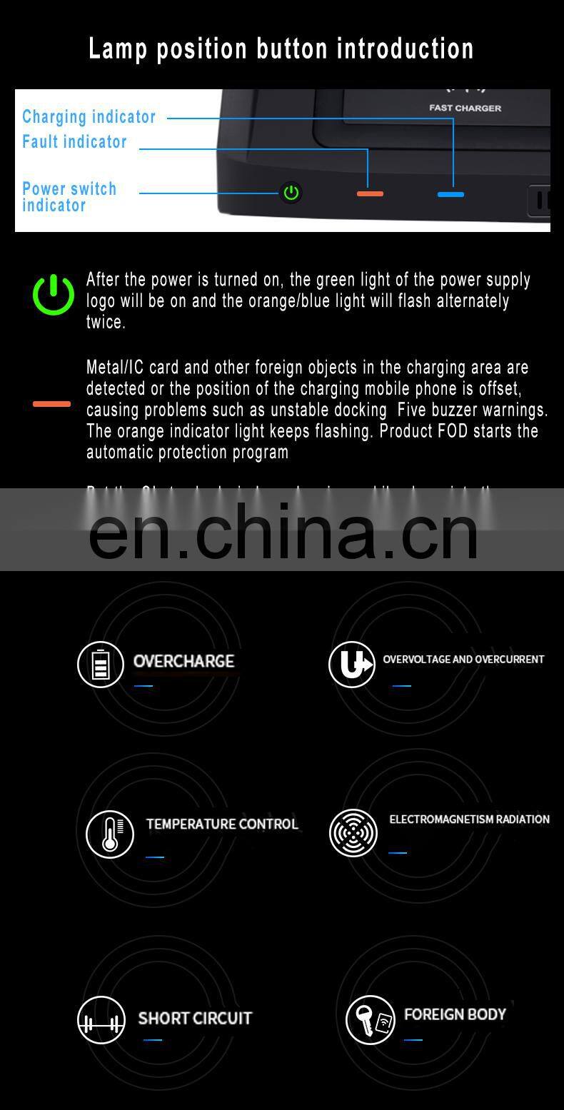 New Product Wireless Car Charger Mount For Tiguan L/Tuyue (2017-2020) 72W Fast-Charging Car Charger Wireless