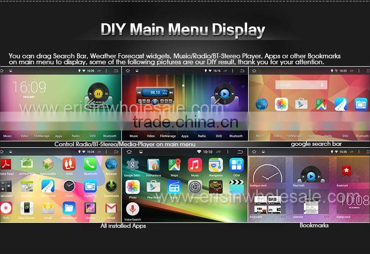 Erisin ES2028A 7" 2 Din Car DVD with Android 4.4.4 Can-Bus Decoder