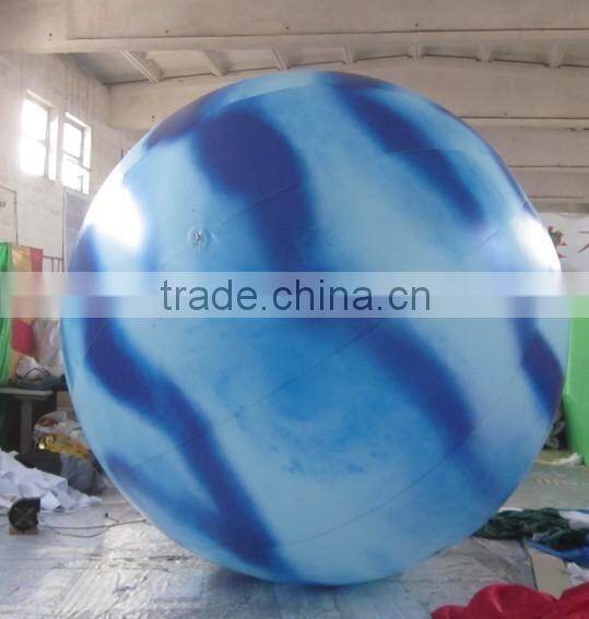 New design different size printed balloon inflatable planet air balloon with Led light