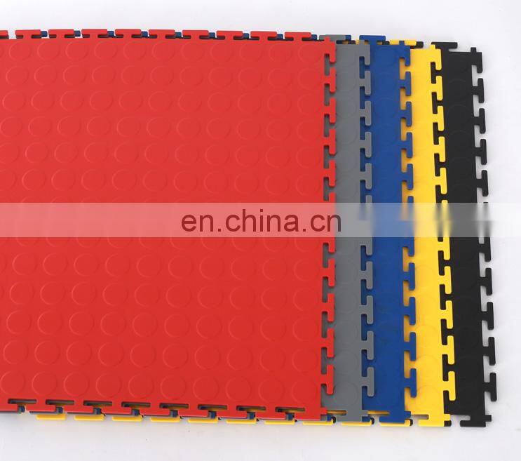 Indoor use PVC interlocking floor tiles size 500*500*6mm