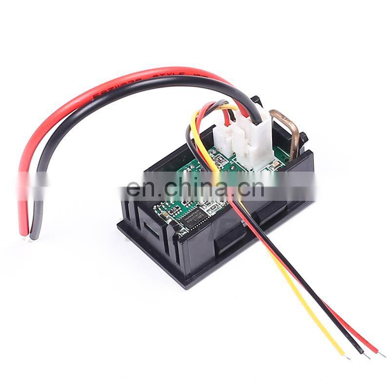 4 Bit Digital Voltmeter Ammeter DC 200V 10A Red Blue LED Dual Display Voltage Amp Panel Meter 12v 24v Car Current Monitor Tester