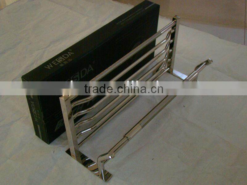 WESDA 2014 Fashion Stainless Steel bathroom towel rack,bathroom accessories(A163 hair line S/S)