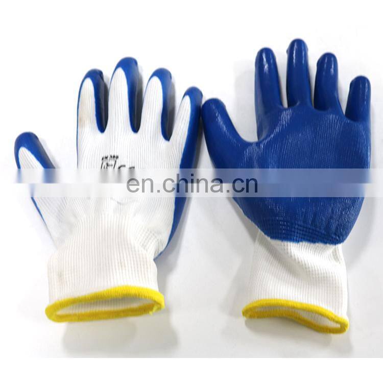 New Design Industrial 15G Nylon Spandex Safety Nitrile Foam Coating Working Gloves
