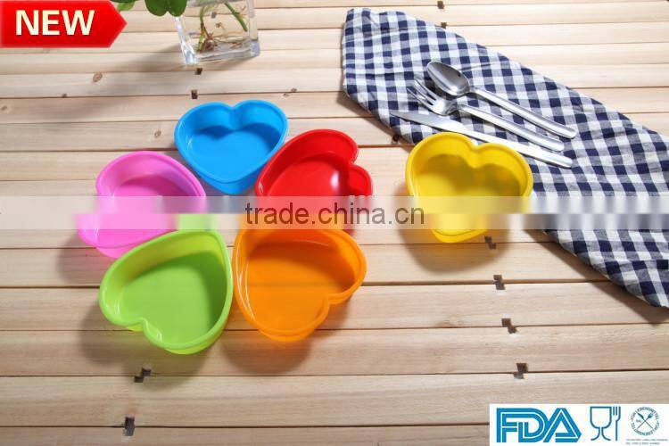 Food grade silicone heart cake mold silica mold