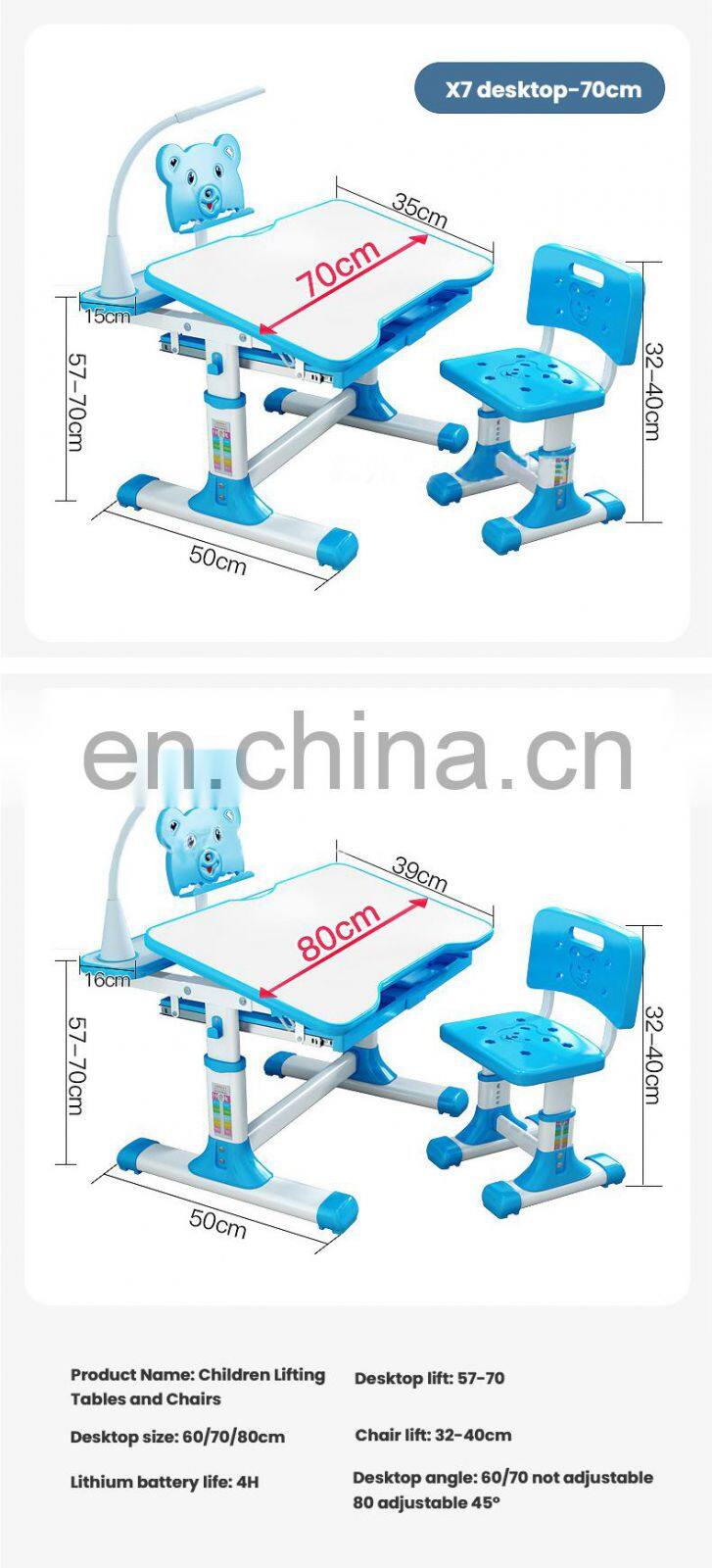 2021 study table for kids adjustable height smart study table height adjustable desk children sitting posture correction