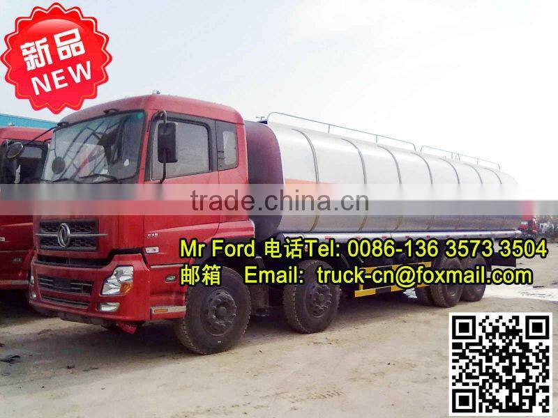 TEL Dongfeng 8x4 red cabin 25000L asphalt tanker truck liquid bitumen tanker truck crude oil tanker truck 0086-13635733504