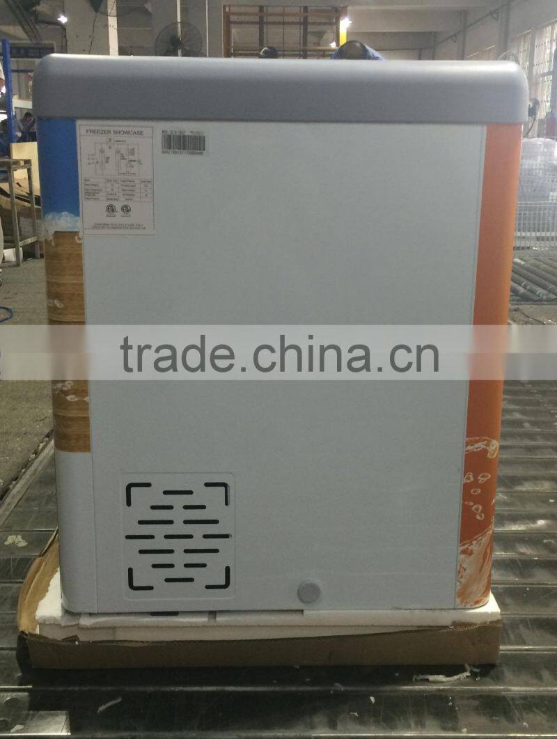 commercial glass door freezer display deep freezer price