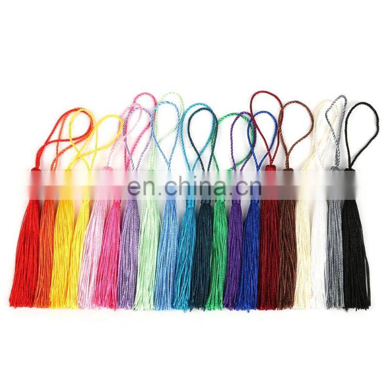 Polyester Silk Tassel Fringe 13cm Cotton Tassels Trim For Sewing Curtains Accessories