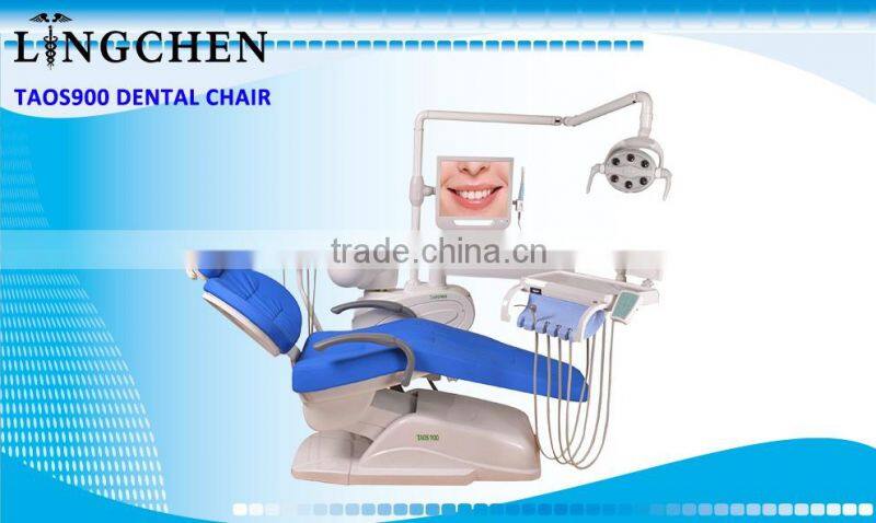 Chinese dental chair price with dental chair spittoon