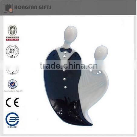 hot sell ceramic wedding cake topper