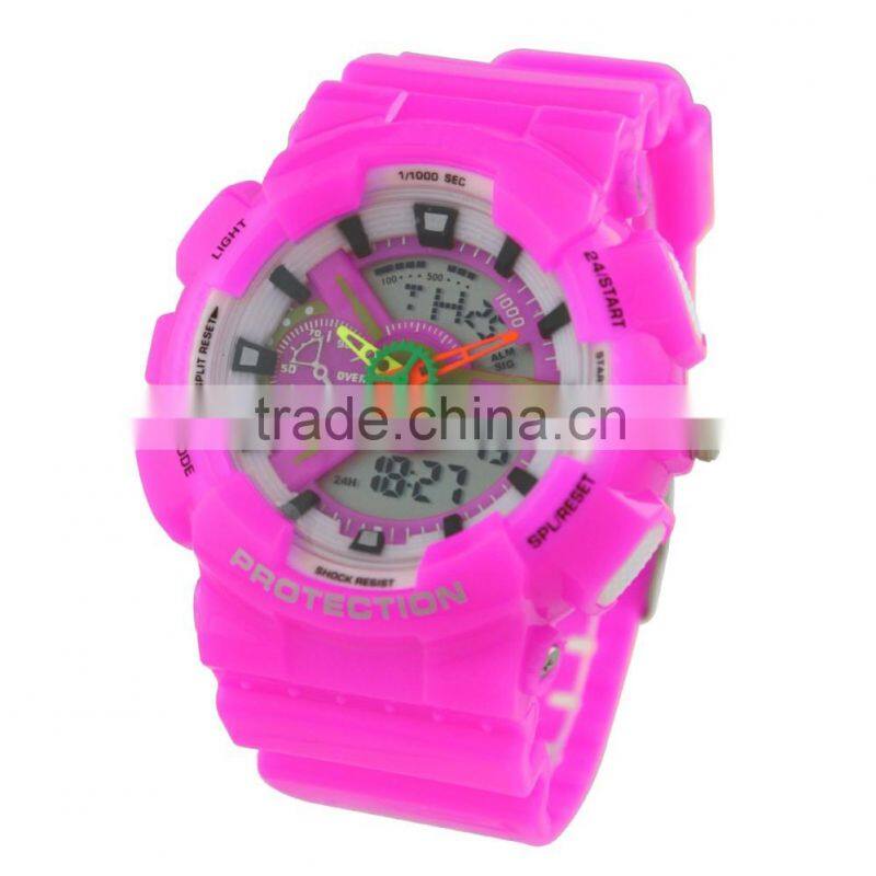 LP1369 China digital movement plasyic band 3atm water resistant alarm watch