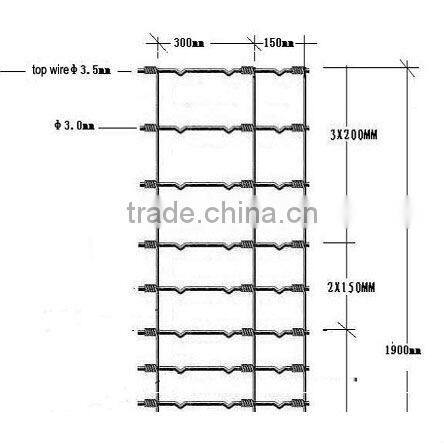 High quality hinge-lock sheep field fence shanghai