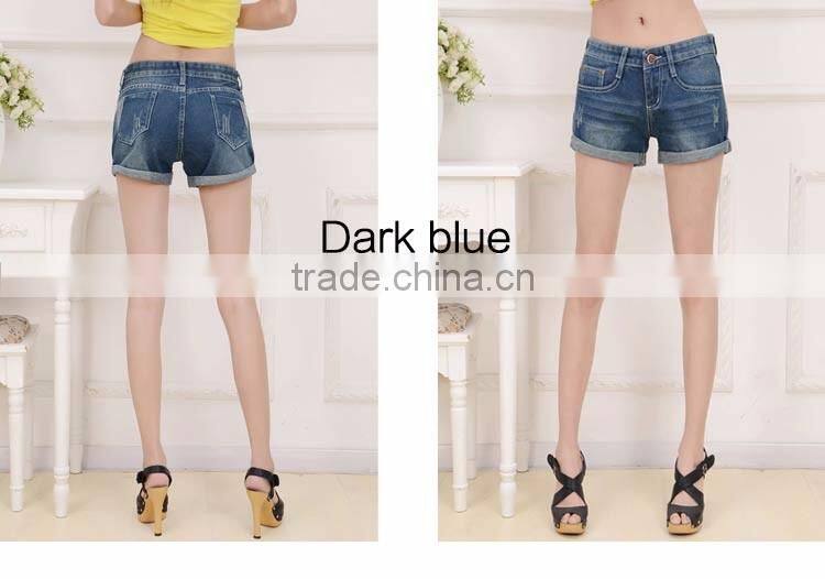 Ripped jeans Women's Jeans stock jeans V-345