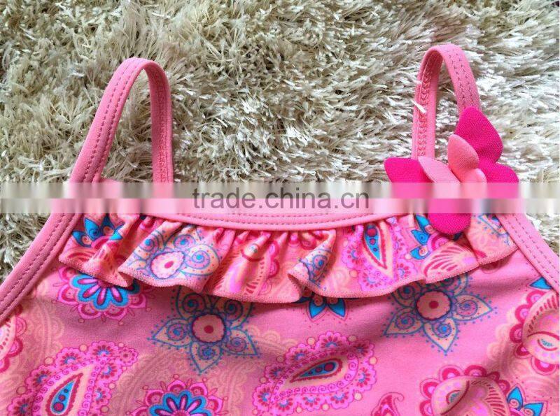 one piece colored children swimwear for promotional,kids swimsuit,baby swimsuit ,girls swimwear
