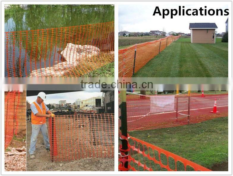 Plastic Orange Safety fence netting / barrier fencing mesh