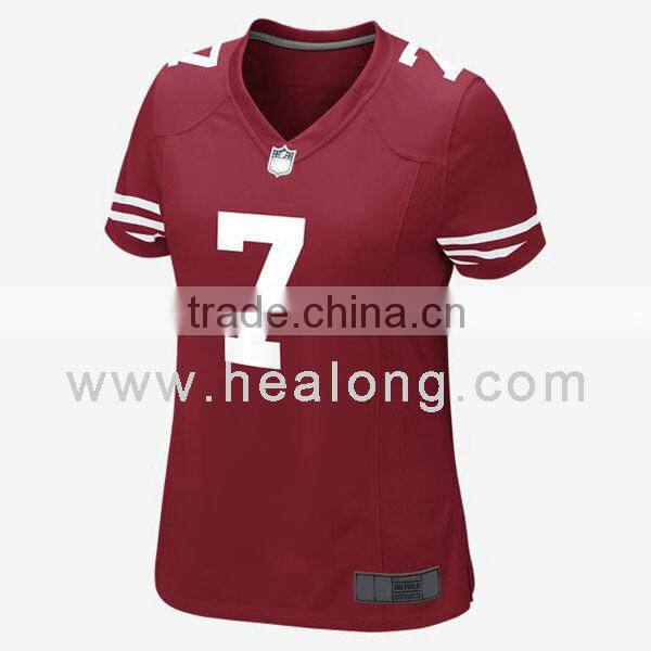 customize 100% polyester youth soccer uniform t shirt with high quality